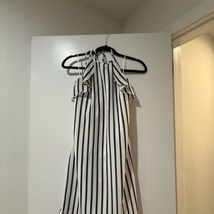 NWT. JCREW Striped Halter Dress